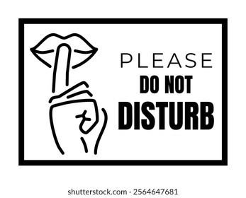 Please do not disturb sign