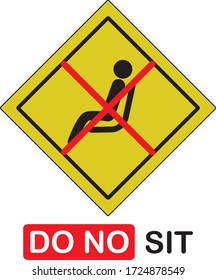 Please do not sit here to prevent from Coronavirus or Covid-19 pandemic