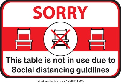 Please do not sit here to prevent from Coronavirus or Covid-19 pandemic, keep your distance, 1m social distancing for print floor. Social distancing concept