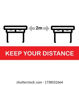 Please do not sit here on row seat chair to prevent from Coronavirus or Covid-19 pandemic.