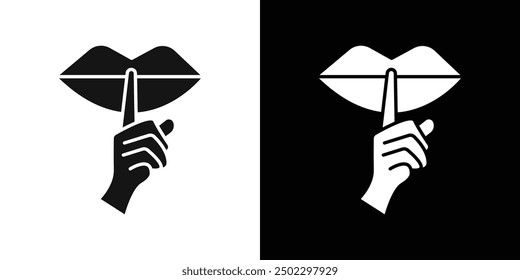 Bitte tun ganz psss Symbol Logo Set Vektor