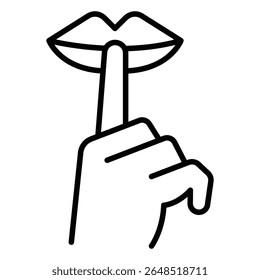 Por favor, haga bastante pasado icono Contorno aislado logo marca