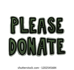 Please Donate Text