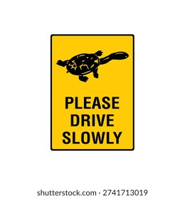 Please Drive Slowly Leopard Sign