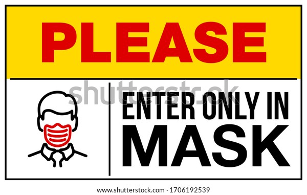 please-enter-only-in-mask-warning-and-attention-icon-sticker-man-face