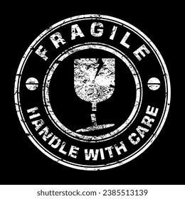 Please Handle With Care, sticker vector