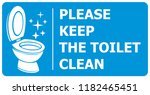 please keep toilet clean label