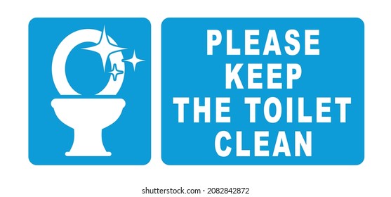 please keep toilet clean. WC icon or pictogram. toilets seat label. World toilet day concept. restroom or bathroom symbol