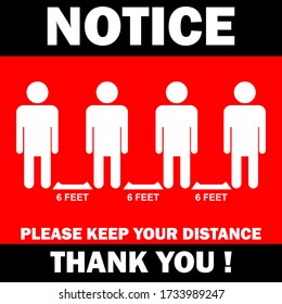 PLEASE KEEP YOUR DISTANCE, POSTER AND BANNER