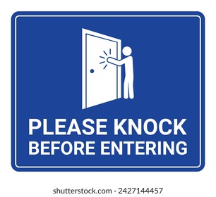 Please knock before entering sign