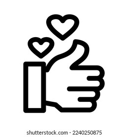 please like icon or logo isolated sign symbol vector illustration - high quality black style vector icons
