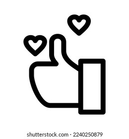 please like icon or logo isolated sign symbol vector illustration - high quality black style vector icons
