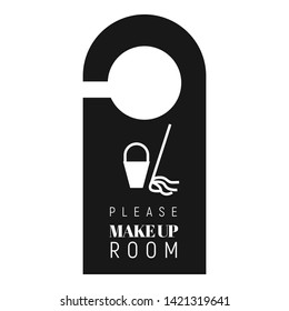 Please make up room tag icon. Simple illustration of please make up room tag vector icon for web design isolated on white background