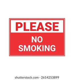 Please No Smoking Sign Design