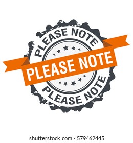 Please note stamp sign.seal.logo