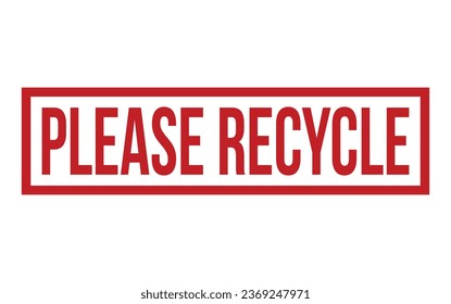 Please Recycle Rubber Stamp Seal Vector
