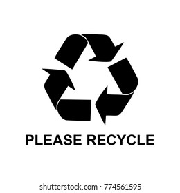 please recycle symbol