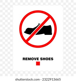 veuillez enlever vos chaussures de plein air ou n'entrez pas avec des bottes  3714955 Art vectoriel chez Vecteezy