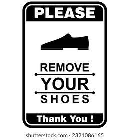 veuillez enlever vos chaussures de plein air ou n'entrez pas avec des  bottes 3714955 Art vectoriel chez Vecteezy