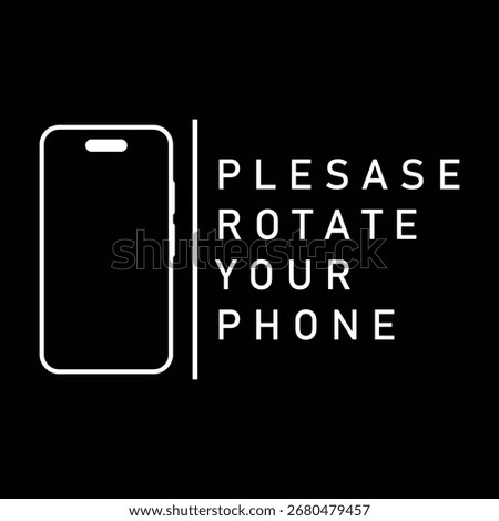 Please Rotate your Phone. Phone rotate icon. Device rotation symbol. Mobile screen rotation icon.  vector illustration.