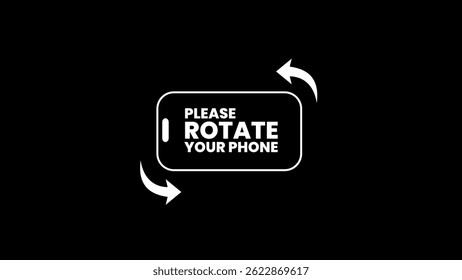 Please rotate your phone orientation. Rotate your screen for better experience. This video is horizontal. Smartphone Rotate Design.