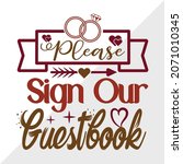 Please Sign Our Guestbook Printable Vector Illustration