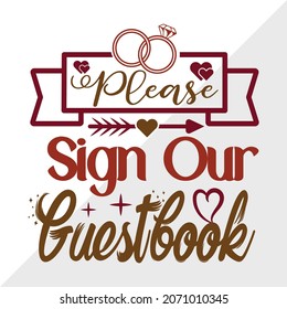 Please Sign Our Guestbook Printable Vector Illustration svg
