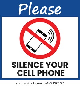 Please silence your phone sign