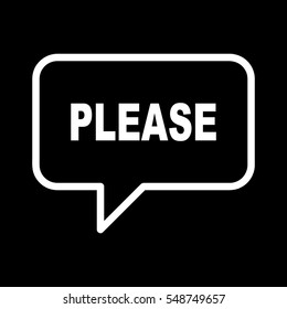 PLEASE speech bubbles.