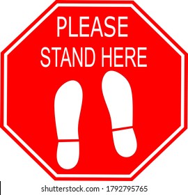 Please stand here. Mark for the groung.