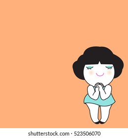 Please And Thank You Character Paper Note illustration