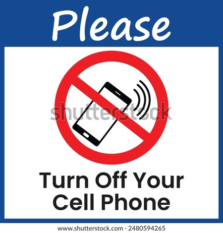 Please turn off your phone sign