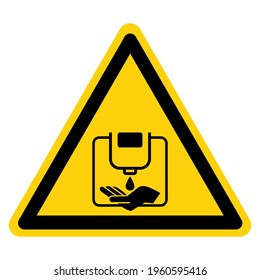 Please Use Hand Sanitizer Befor Entering Symbol Sign ,Vector Illustration, Isolate On White Background Label. EPS10