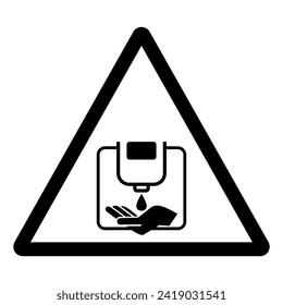 Please Use Hand Sanitizer Befor Entering Symbol Sign ,Vector Illustration, Isolate On White Background Label. EPS10