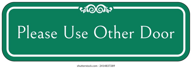 Por favor, utilice otro signo de dirección de puerta