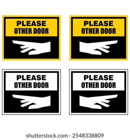 Por favor, utilice otro signo de puerta y Vector