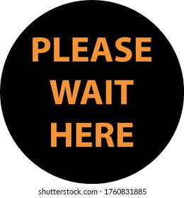 Please Wait Here Ready Sticker Stock Vector (Royalty Free) 1760831885 ...