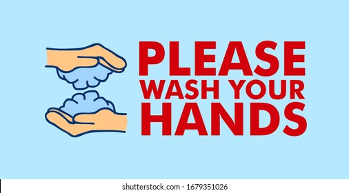 please wash your hand label template or background
