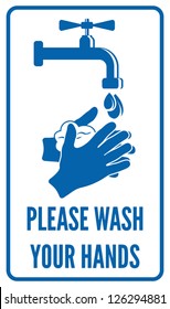 Please Wash Your Hands Sign