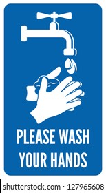 Please Wash Your Hands Sign