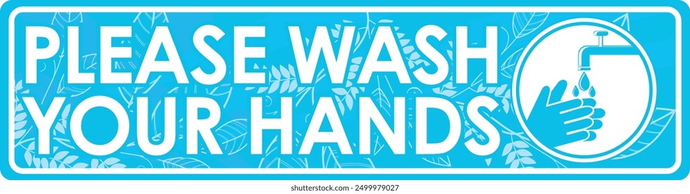 please wash your hands vector illustration ready to print