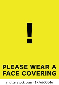 PLEASE WEAR A FACE COVERING: Wearing a face covering will become mandatory in shops and supermarkets in England from 24 July