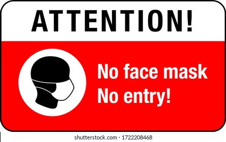 Please Wear Face Mask Sign Safety Stock Vector (Royalty Free ...