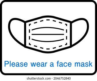 
"Please wear a mask" _ English