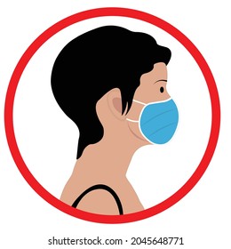 Please wear mask before entry for women