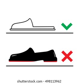 Please wear slippers