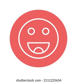 pleased emoji Isolated Vector icon which can easily modify or edit


