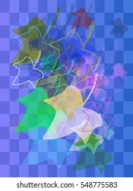 pleasing elegance among pattern, leaves vector background with dissimilar concept