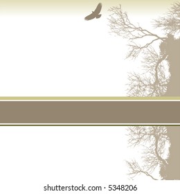 A pleasing, organic grunge banner with space for text