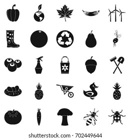 Pleasure ground icons set. Simple set of 25 pleasure ground vector icons for web isolated on white background